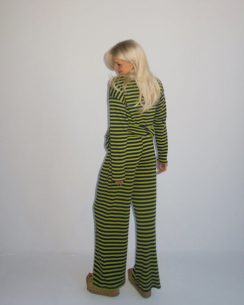 Beach Bum Striped Set // Citrus Green